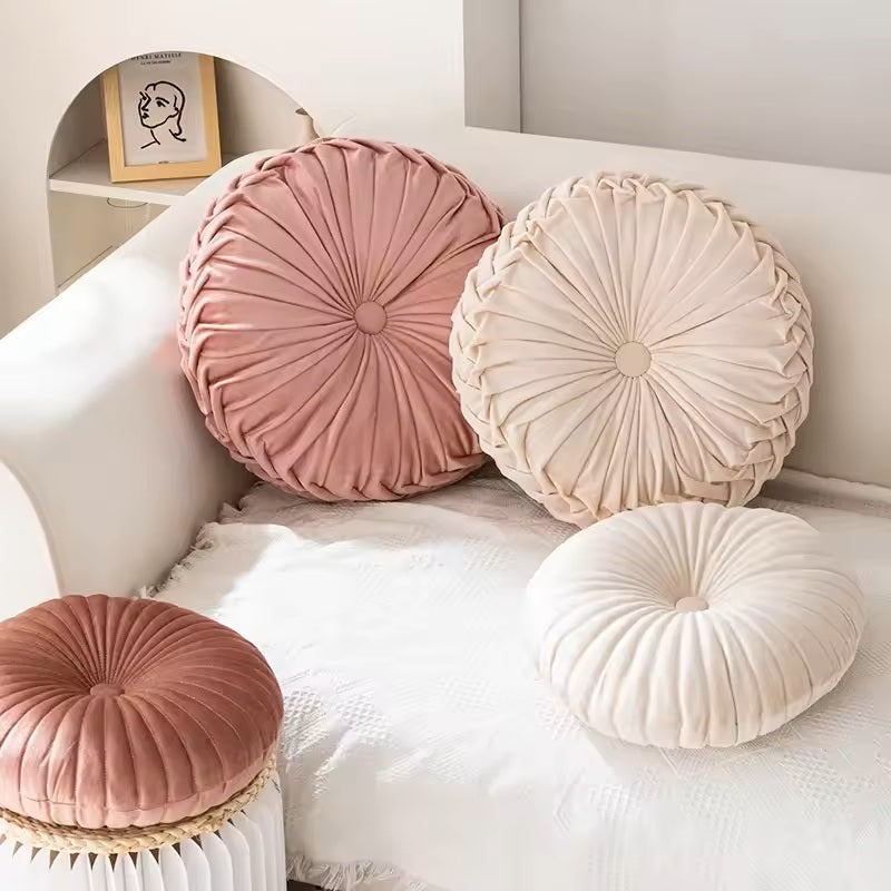 Decorative Cotton-Blend Cushion with Modern Design