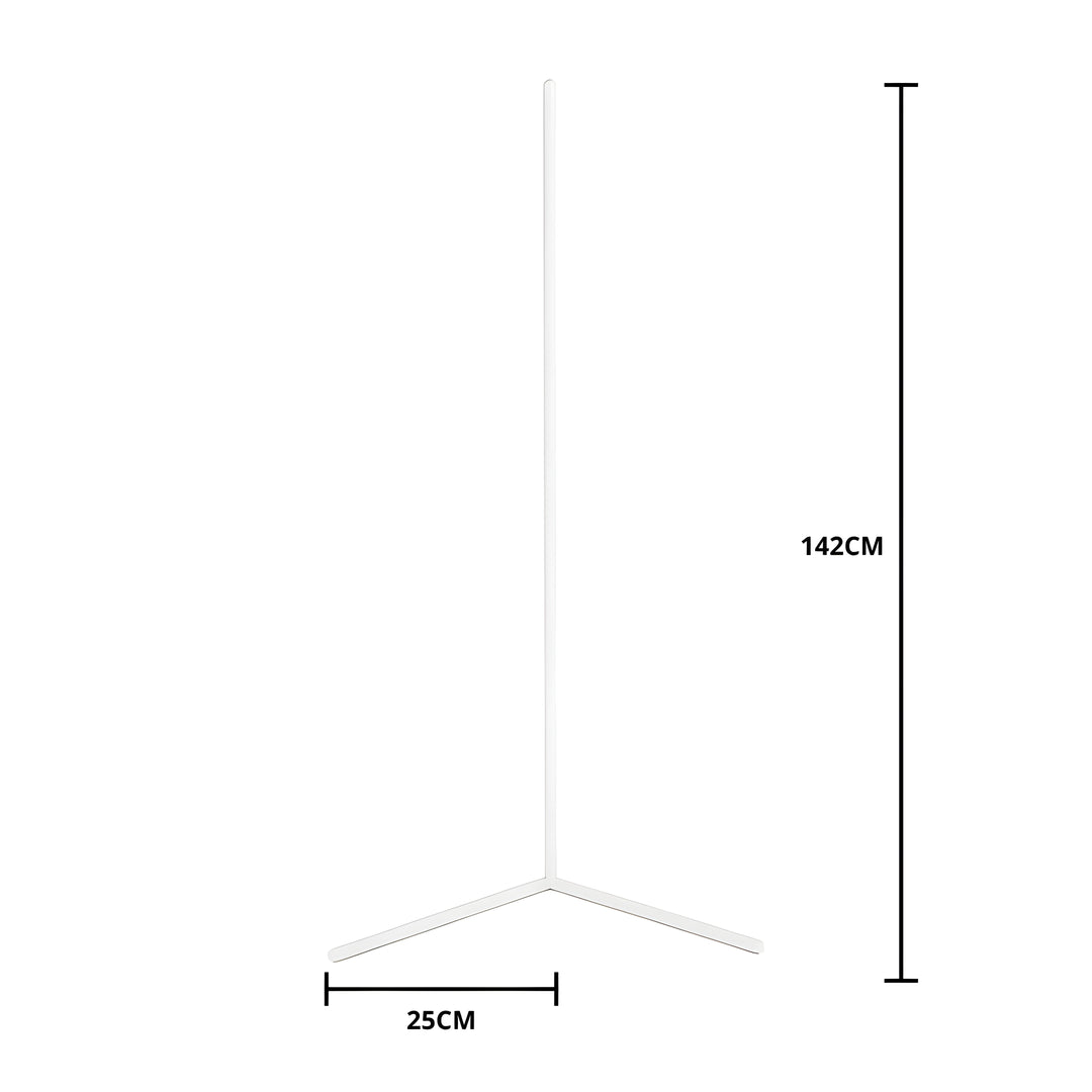 Dimmable LED Corner Floor Lamp with Remote Control - Modern Design, Indirect Lighting