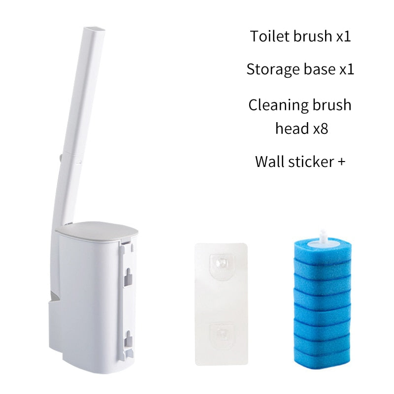 Disposable Long-Handle Toilet Cleaning Brush