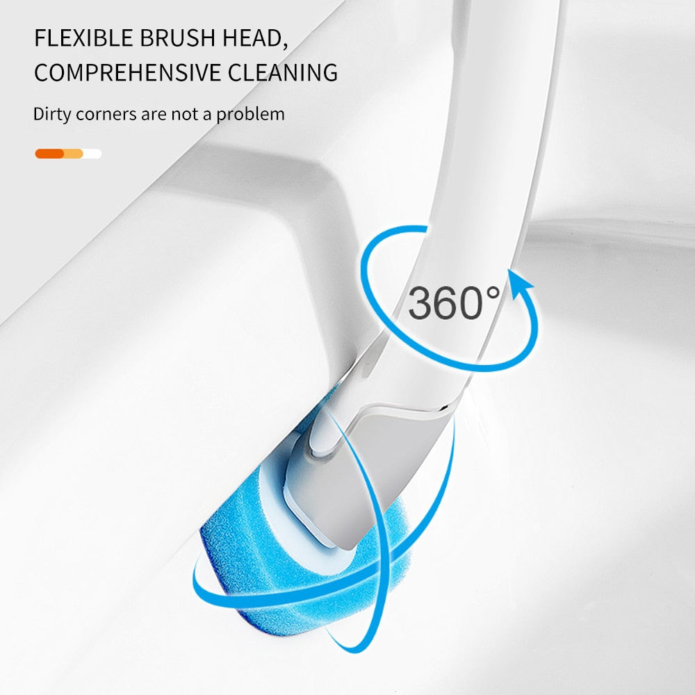 Disposable Long-Handle Toilet Cleaning Brush