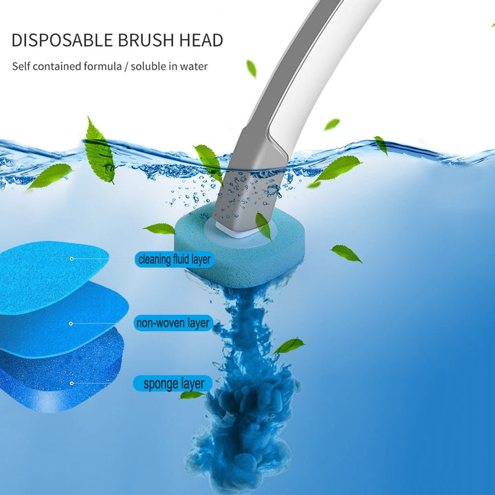 Disposable Long-Handle Toilet Cleaning Brush
