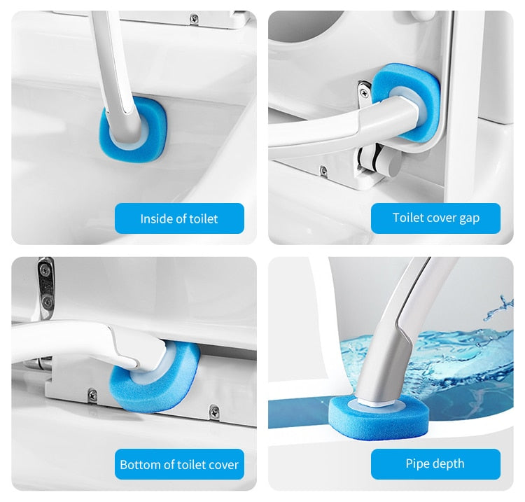 Disposable Long-Handle Toilet Cleaning Brush