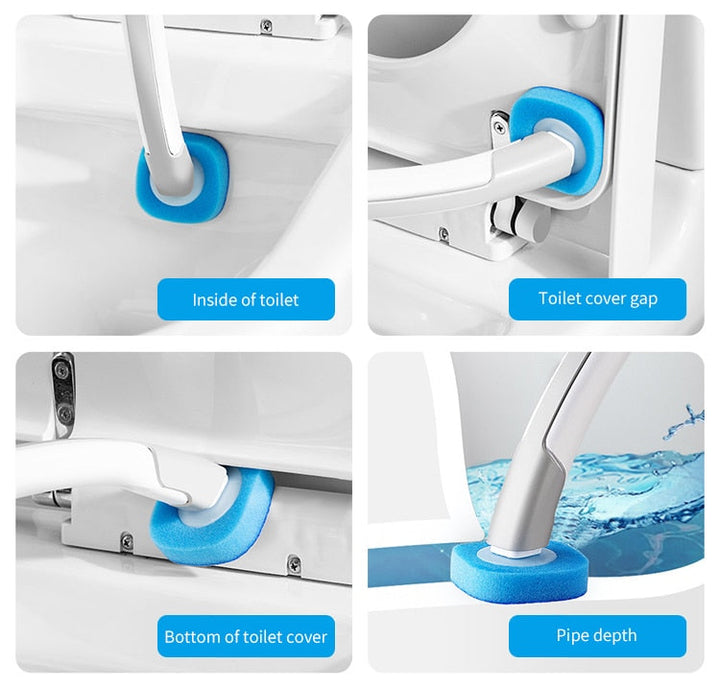 Disposable Long-Handle Toilet Cleaning Brush