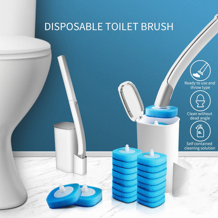 Disposable Long-Handle Toilet Cleaning Brush