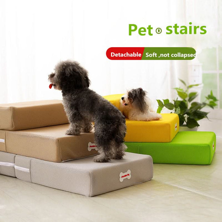 DOGSTEP PRO - Luxury dog steps for safe access to couch &amp; bed