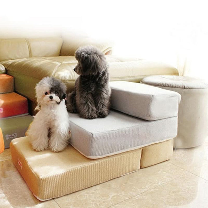 DOGSTEP PRO - Luxury dog steps for safe access to couch &amp; bed