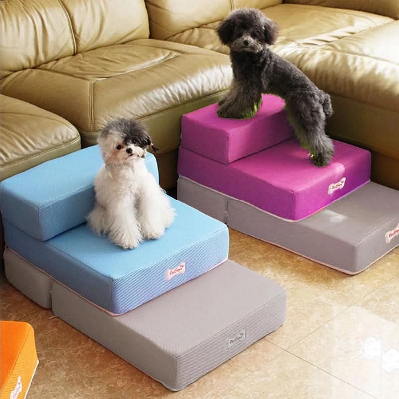 DOGSTEP PRO - Luxury dog steps for safe access to couch &amp; bed