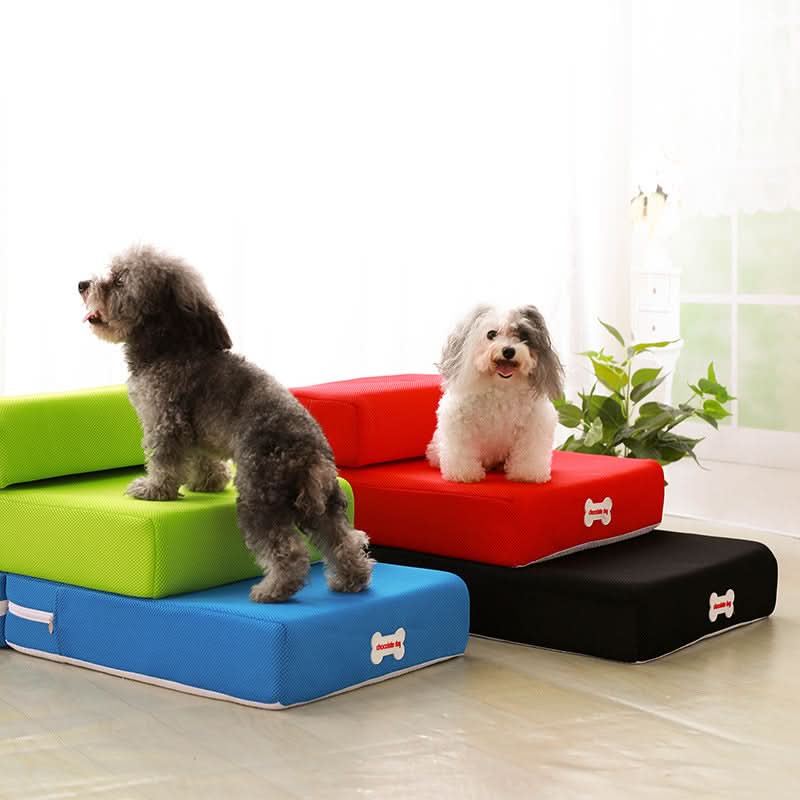 DOGSTEP PRO - Luxury dog steps for safe access to couch &amp; bed