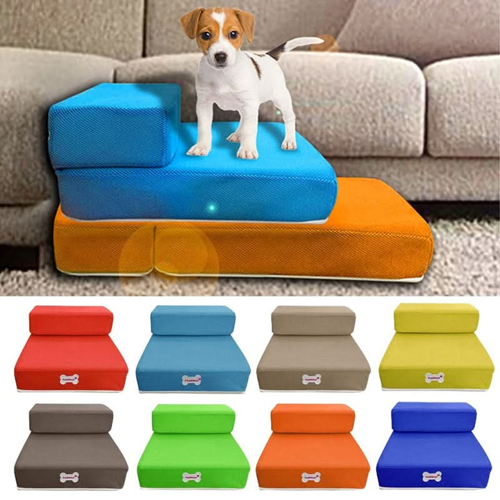 DOGSTEP PRO - Luxury dog steps for safe access to couch &amp; bed