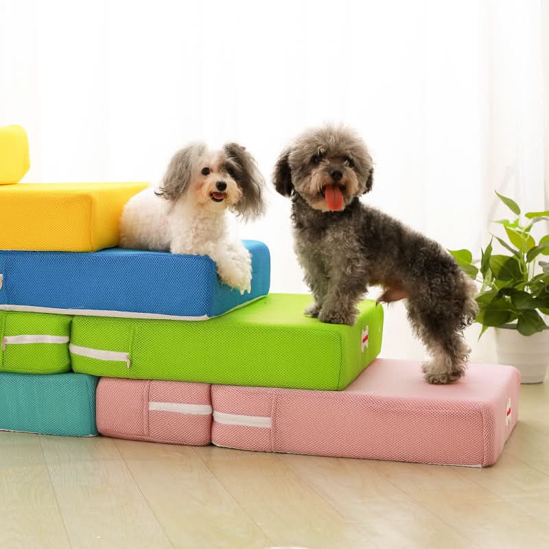 DOGSTEP PRO - Luxury dog steps for safe access to couch &amp; bed