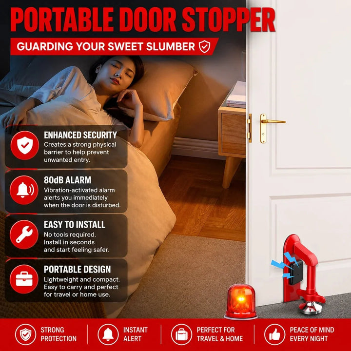 Door Alarm System with 80 dB Sensor for Enhanced Safety