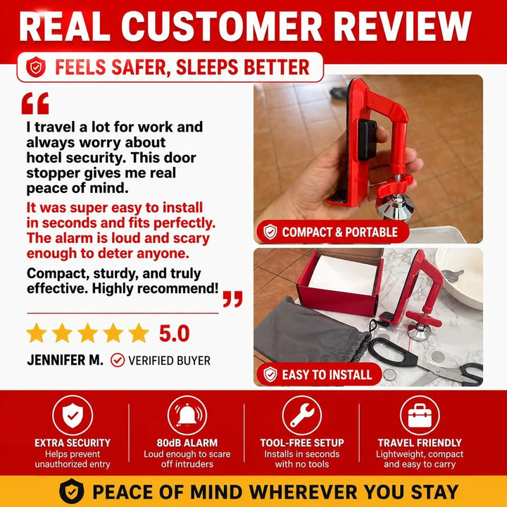 Door Alarm System with 80 dB Sensor for Enhanced Safety