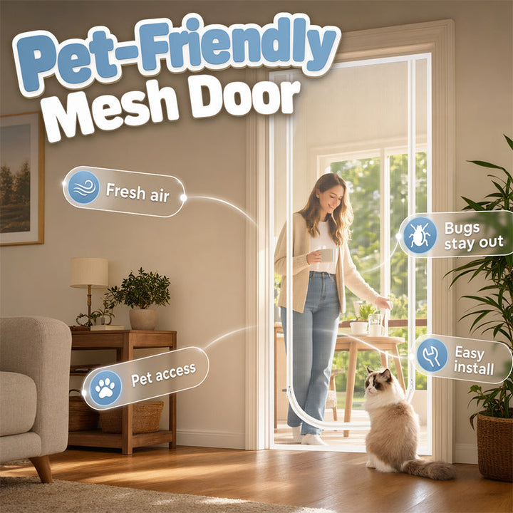 Door Mesh Screen Barrier – Fresh Air, Pest-Free Peace