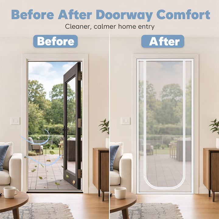 Door Mesh Screen Barrier – Fresh Air, Pest-Free Peace