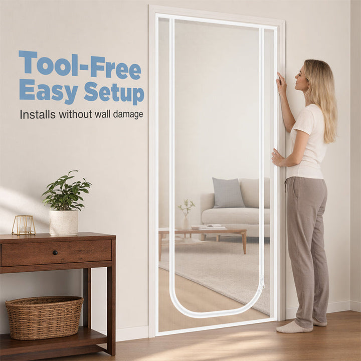 Door Mesh Screen Barrier – Fresh Air, Pest-Free Peace