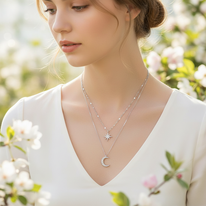 Double Layer Necklace - Lunaris