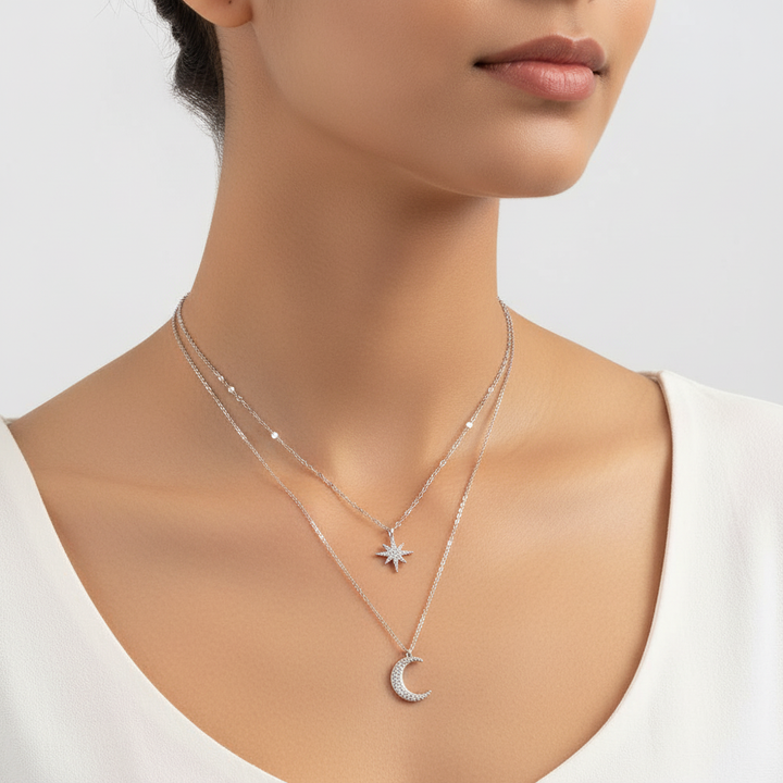Double Layer Necklace - Lunaris