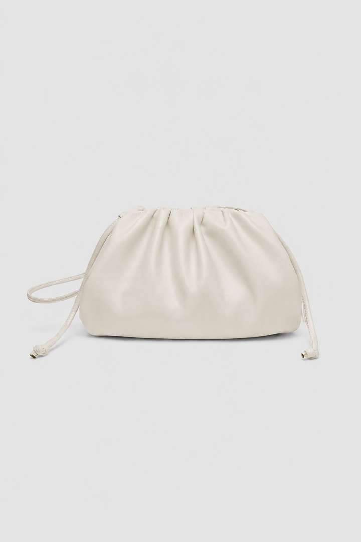 Dumpling Crossbody Bag - Pleated Silhouette with Soft Drape