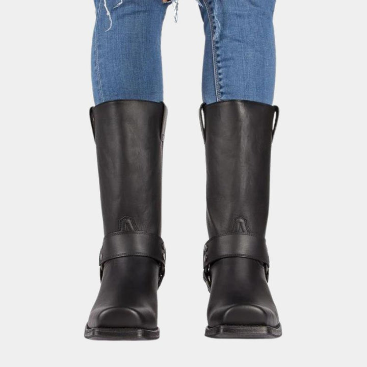 Durable Cowboy Boots in Vintage Look