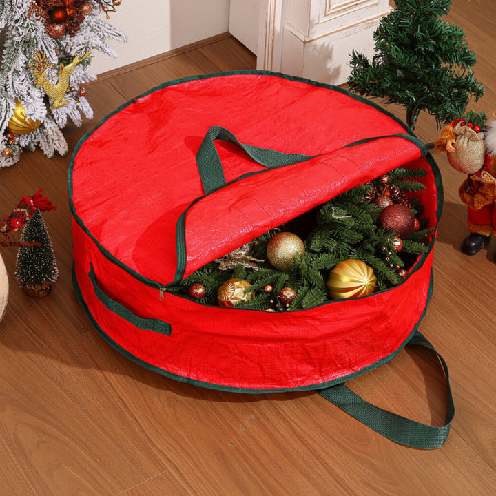 Durable Woven Christmas Ornament Storage Bag