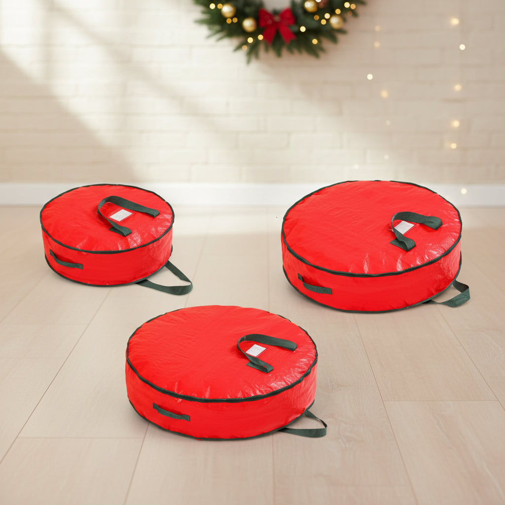 Durable Woven Christmas Ornament Storage Bag