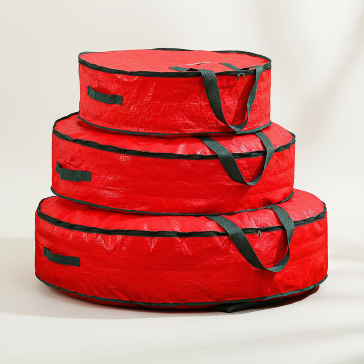 Durable Woven Christmas Ornament Storage Bag