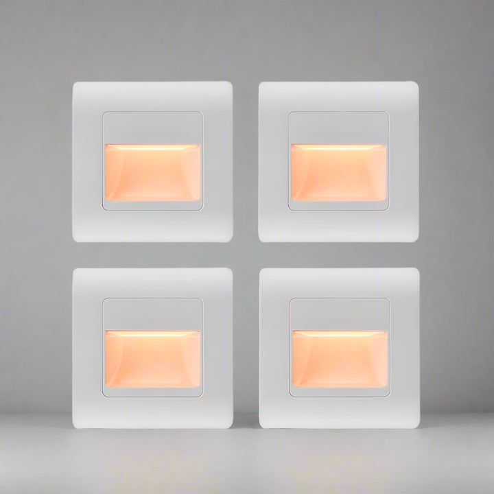 EB Brone - Led Stair Light 4 Colors PIR Sensor Recessed Footlight