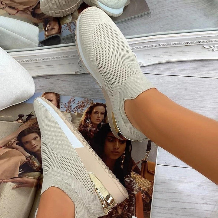 Elastic Slip-On Sneakers
