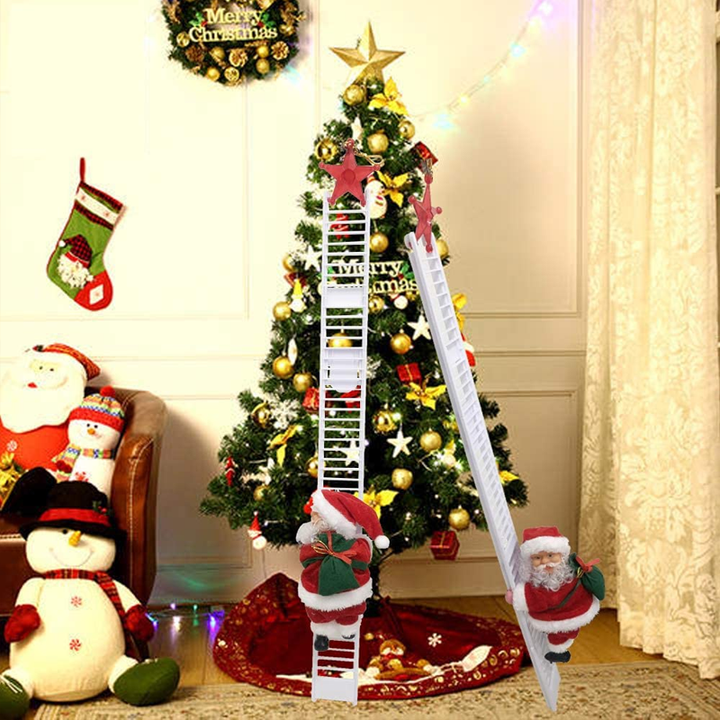 Electric Climbing Santa Claus Ladder
