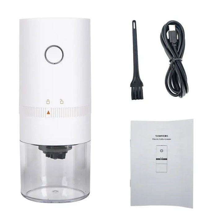 Electric Coffee Grinder with Adjustable Grind Settings - USB Rechargeable &amp; Cordless - For Coffee, Spices, Pepper and Seeds