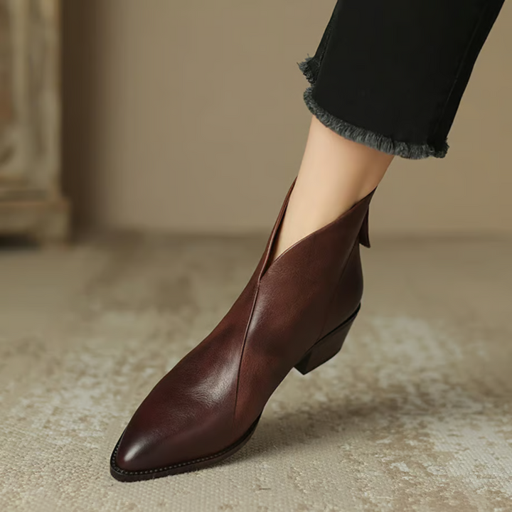 Elegant Back-Zip Ankle Boots
