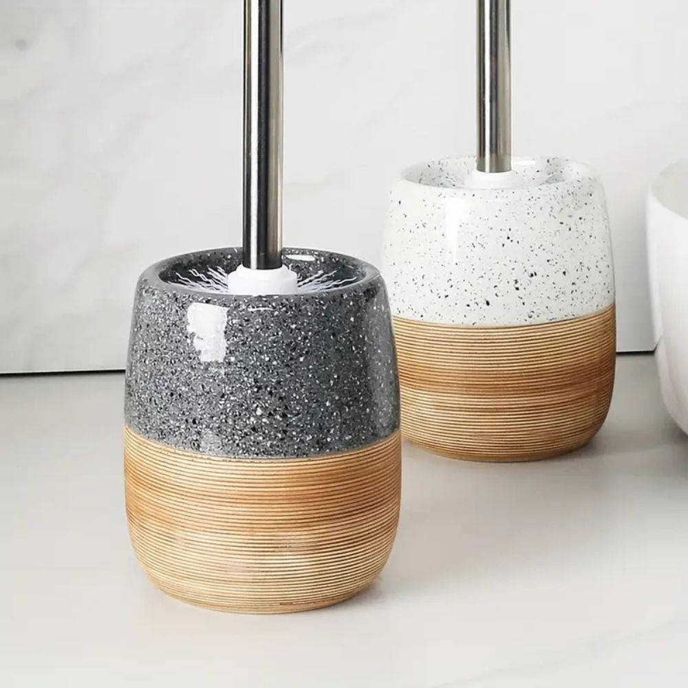 Elegant Bathroom Toilet Brush &amp; Holder Set