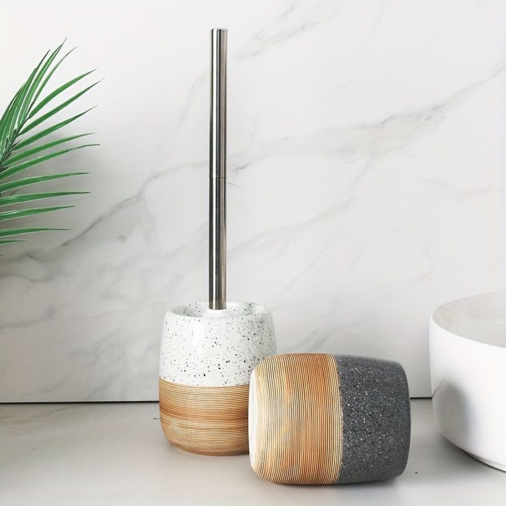 Elegant Bathroom Toilet Brush &amp; Holder Set