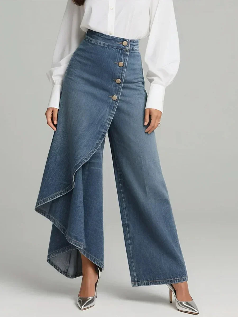 Elegant High-Waisted Wide-Leg Pants