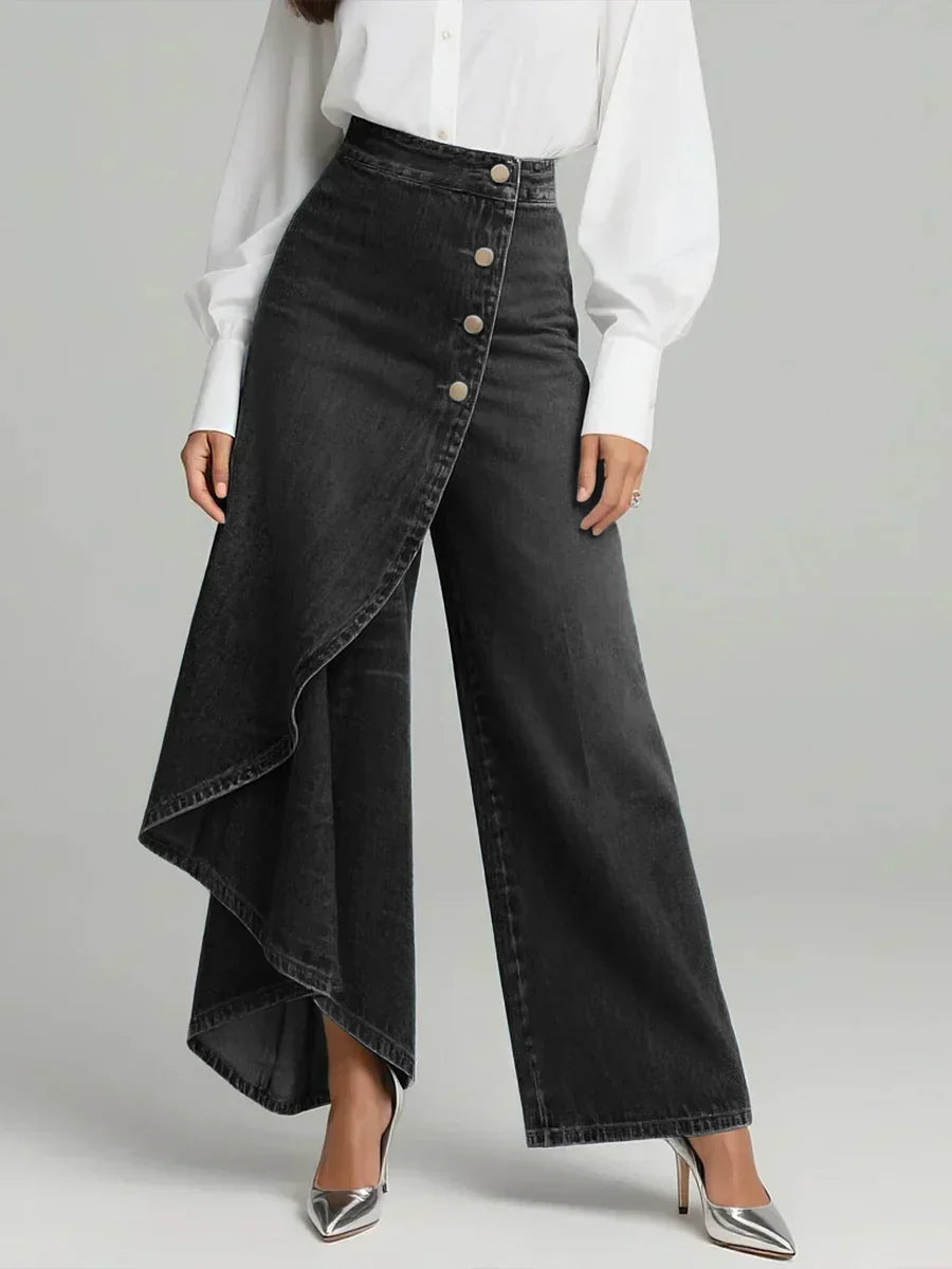 Elegant High-Waisted Wide-Leg Pants
