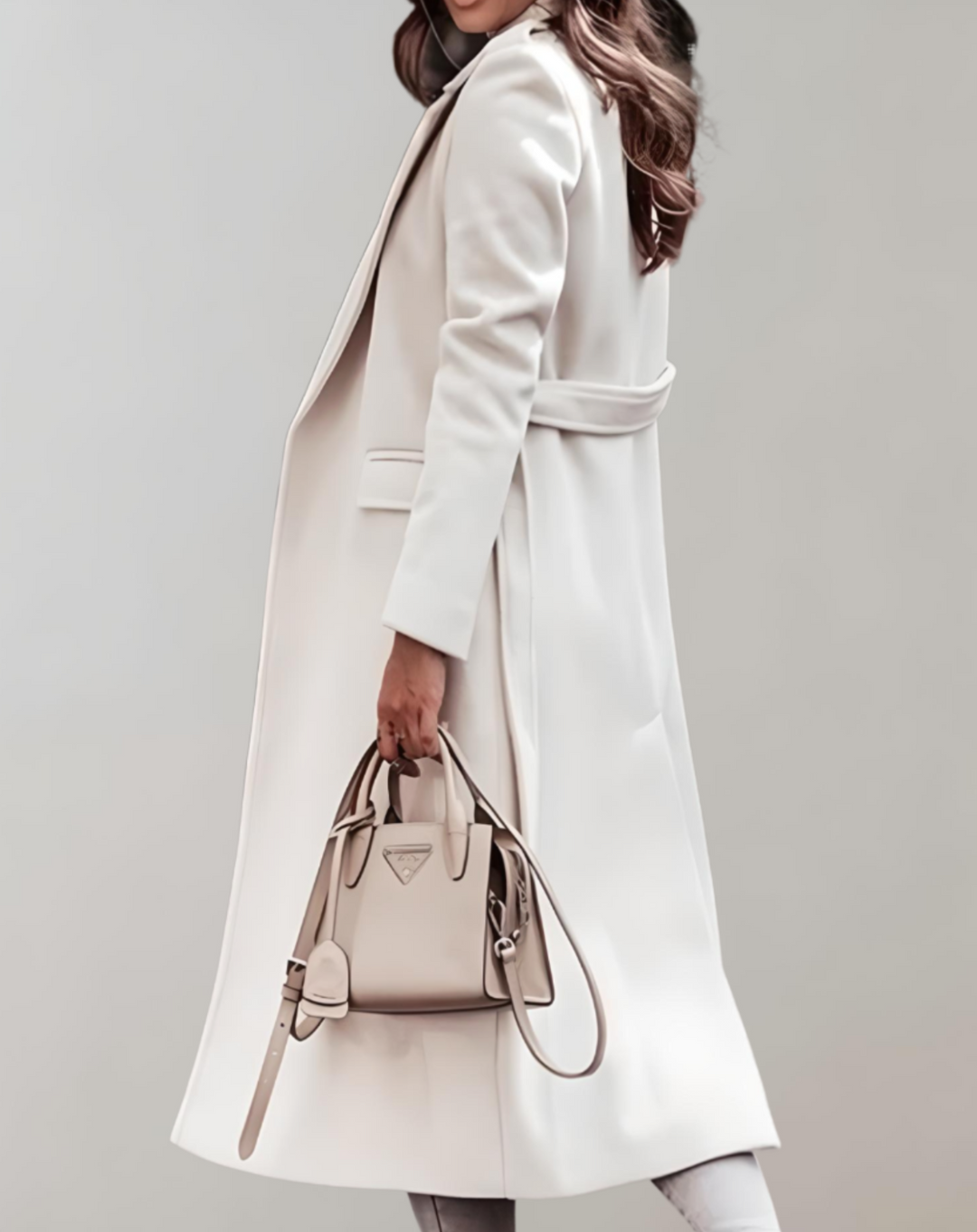 Elegant Long Belted Women&