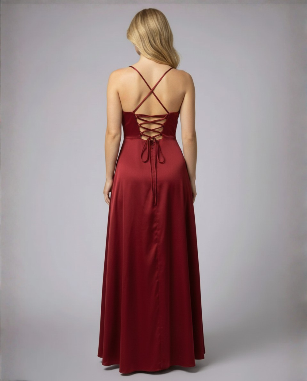 Elegant Women's Silk Maxi Dress with Flowing Cut | Niki Fashion