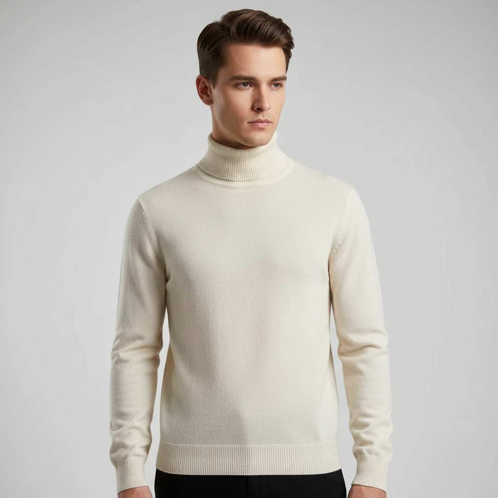 Elegantly Cut Turtleneck Sweater - Harald