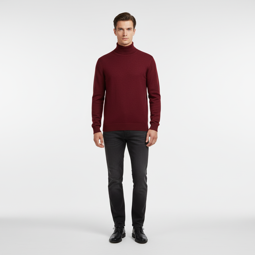 Elegantly Cut Turtleneck Sweater - Harald