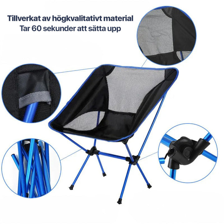 ErgoChair - Foldable Chair for Beach, Camping &amp; Leisure