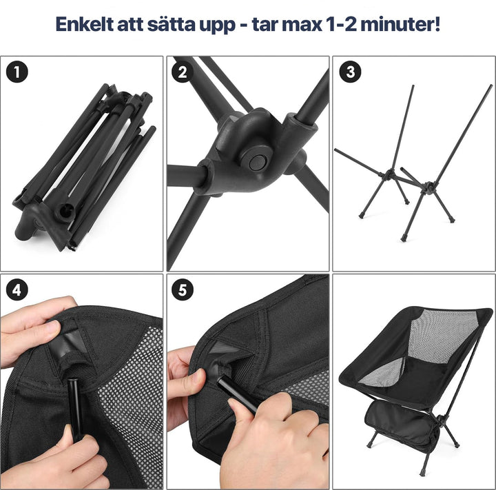 ErgoChair - Foldable Chair for Beach, Camping &amp; Leisure