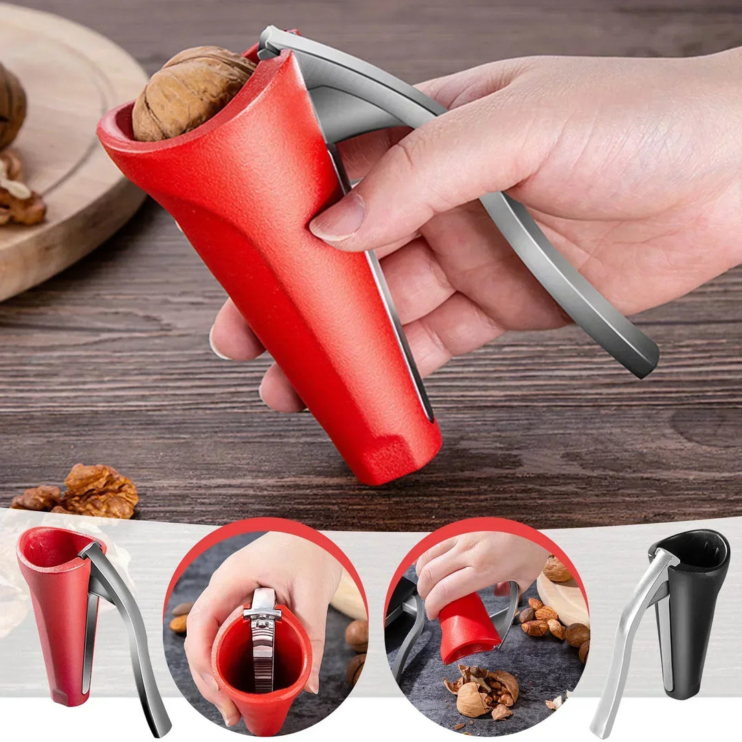 Ergonomic Nutcracker with Lever Mechanism – Robust Walnut &amp; Hazelnut Opener