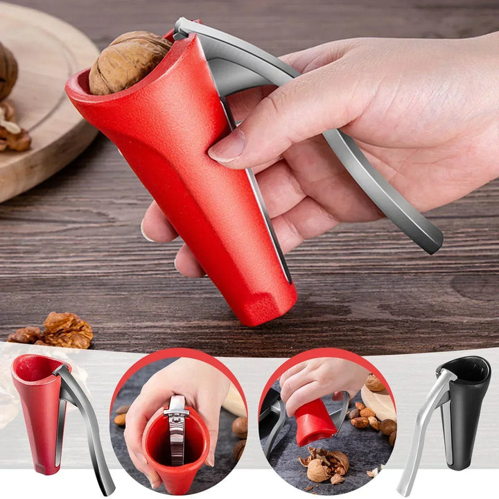 Ergonomic Nutcracker with Lever Mechanism – Robust Walnut &amp; Hazelnut Opener