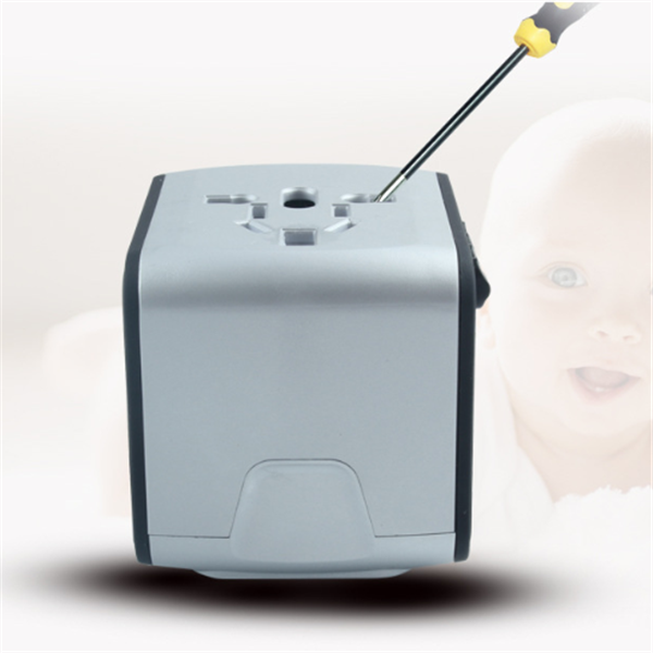 EU Travel Adapter Plug with Universal Power Outlet, USB and USB-C Ports for Worldwide Charging