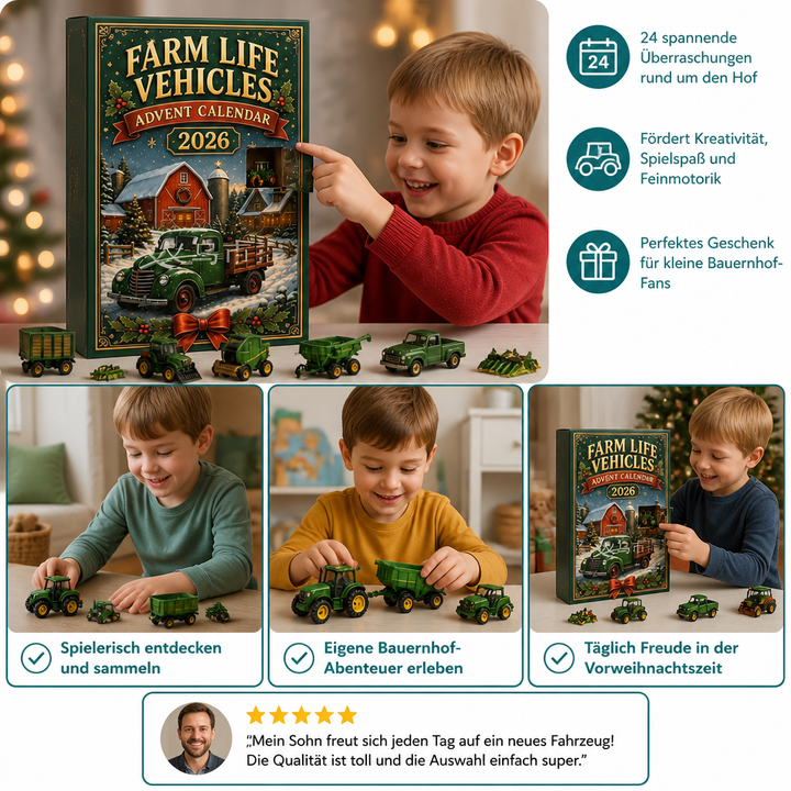 Farm Vehicles Advent Calendar 2026 – 24 Days of Agricultural Vehicles