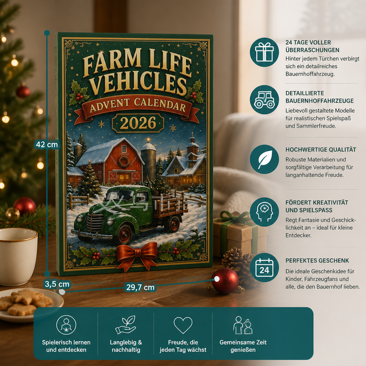 Farm Vehicles Advent Calendar 2026 – 24 Days of Agricultural Vehicles