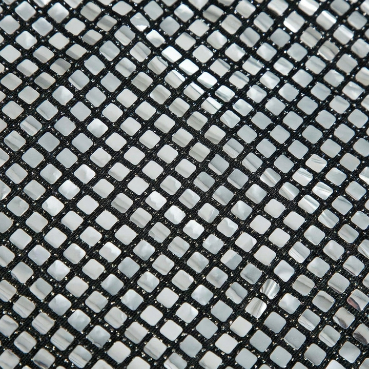 Festive Mini Skirt with Sparkling Mesh