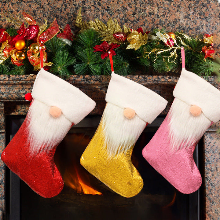 Festive Plush Christmas Stocking Set