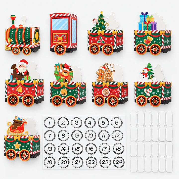 Fillable Train Advent Calendar