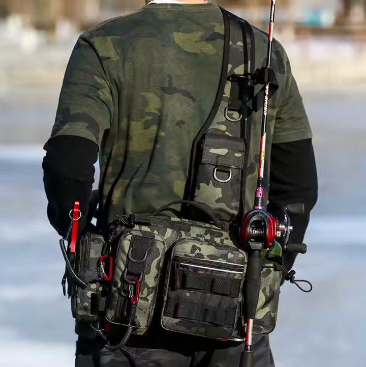 Fishing Bag with Shoulder &amp; Waist Belt